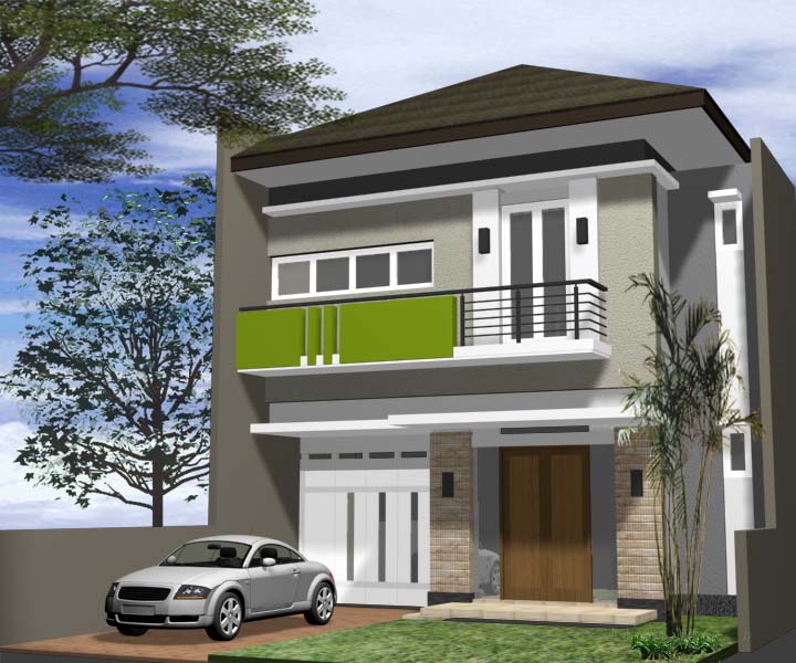 Model Rumah Minimalis terbaru 2 Lantai