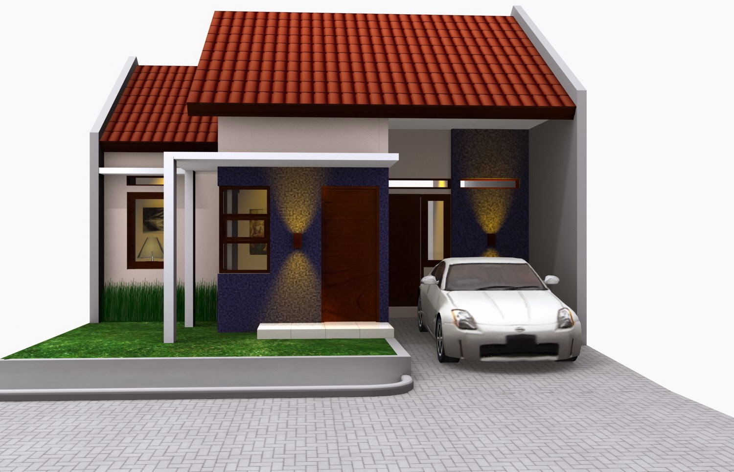 Bentuk Denah Rumah Minimalis Type 21