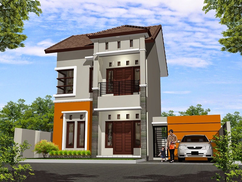 Model Inspirasi Pada Desain Rumah Mewah Minimalis 2 Lantai